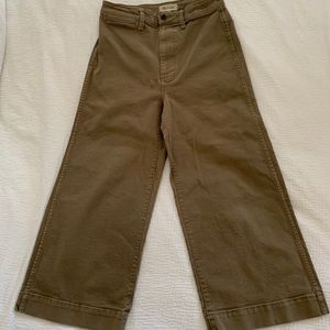 Madewell curvy wide-leg crop pants!